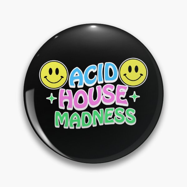 Item preview, ACID HOUSE - Madness (white/pink/blue) designed and sold by Discothreadz.