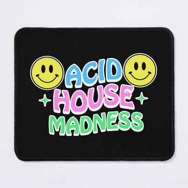 Item preview, ACID HOUSE - Madness (white/pink/blue) designed and sold by Discothreadz.