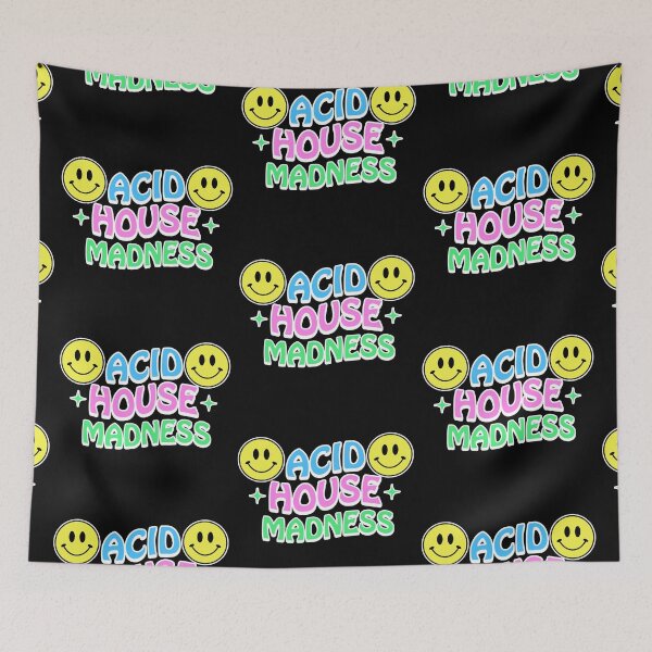 Item preview, ACID HOUSE - Madness (white/pink/blue) designed and sold by Discothreadz.