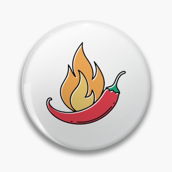 Item preview, Illustration of chili with flaming fire designed and sold by rasagamastore.