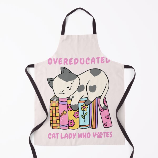 Item preview, Funny overeducated Kamala voter cat anti trump designed and sold by Lady-Frost.