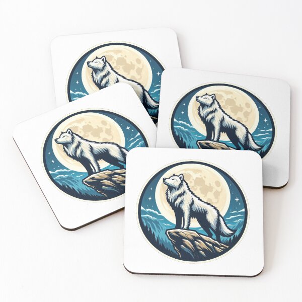 Item preview, White Wolf Minimalist Logo designed and sold by Rui Fernandes.
