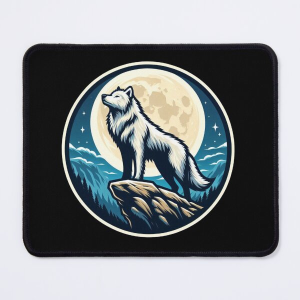 Item preview, White Wolf Minimalist Logo designed and sold by Rui Fernandes.