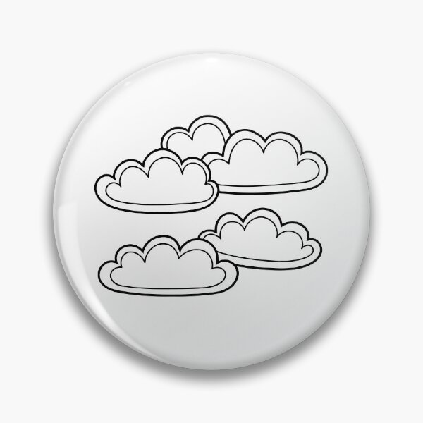 Item preview, Illustration of clouds simple doodle draw designed and sold by rasagamastore.