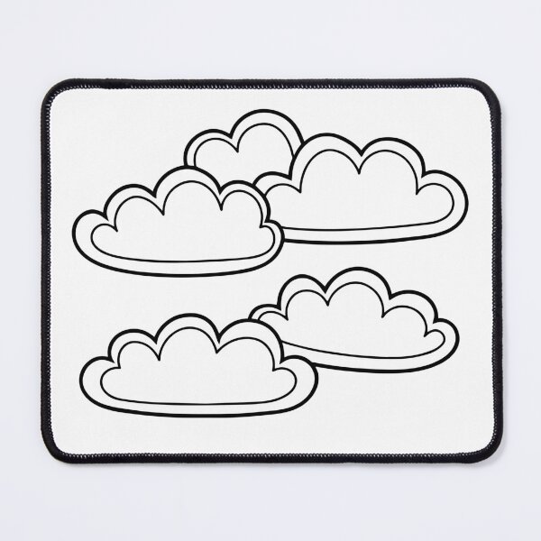 Item preview, Illustration of clouds simple doodle draw designed and sold by rasagamastore.