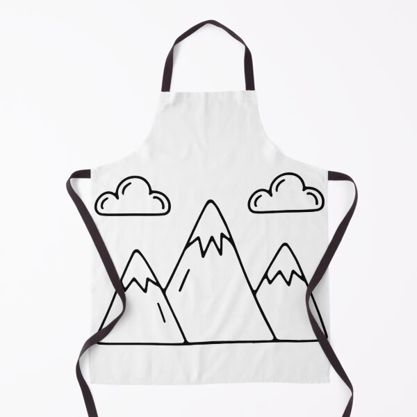 Item preview, Illustration of mountain peaks and clouds designed and sold by rasagamastore.