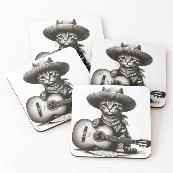Item preview, CatArtist: The Feline Rock Star designed and sold by Mouki Art.