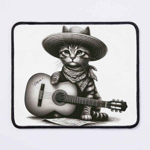 Item preview, CatArtist: The Feline Rock Star designed and sold by Mouki Art.
