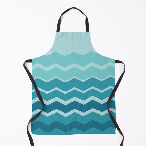 Item preview, A design of the chevron pattern with wave shapes in oceanic colors. designed and sold by HEMRO.