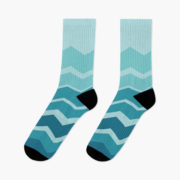 Item preview, A design of the chevron pattern with wave shapes in oceanic colors. designed and sold by HEMRO.