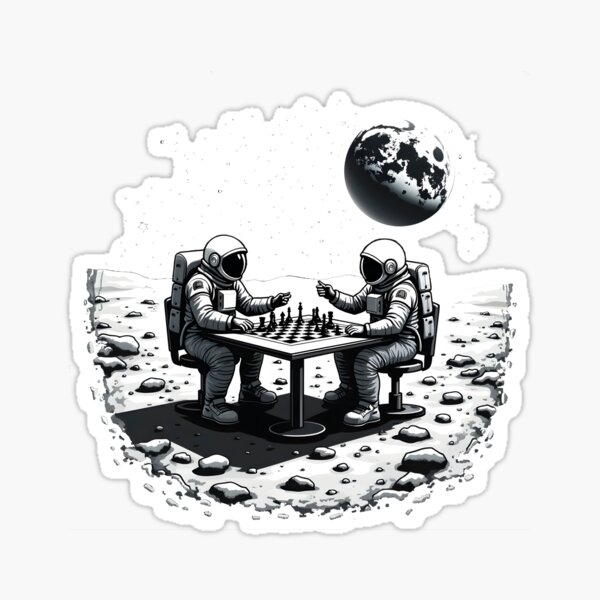 Item preview, Chess on the Moon designed and sold by chesstopia.