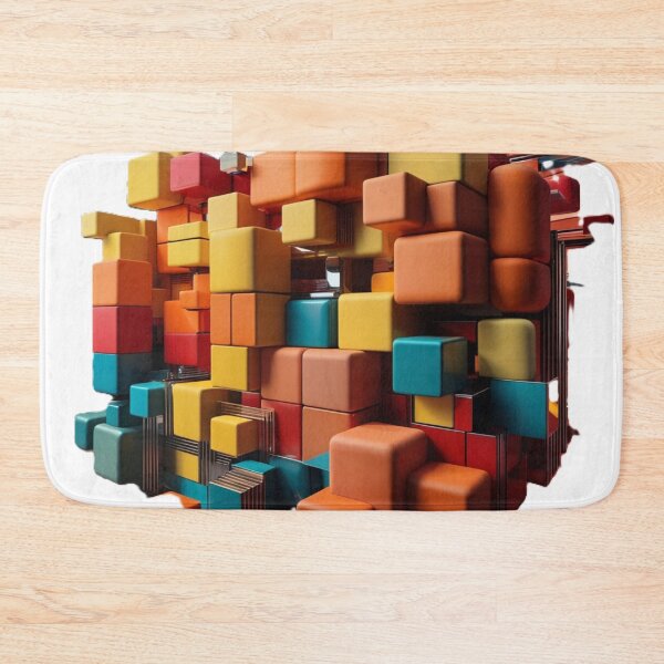 Item preview, Futuristic Cubist Block Design designed and sold by merve02shop.