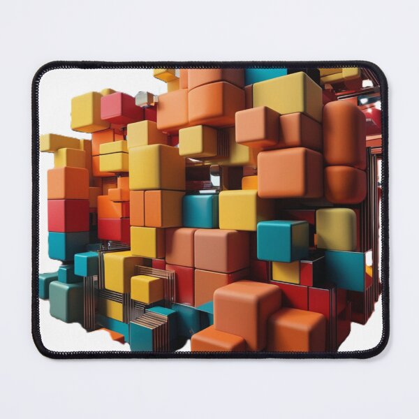 Item preview, Futuristic Cubist Block Design designed and sold by merve02shop.
