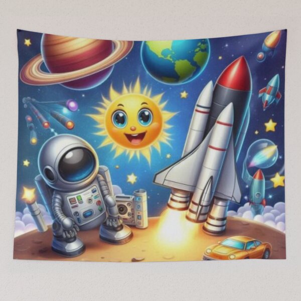 Item preview, Outer Space Cartoon Funny Comics  designed and sold by IrsathThaslima.