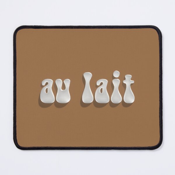 Item preview, 'Au Lait' Glossy Milk-Inspired Typography designed and sold by trepiu.