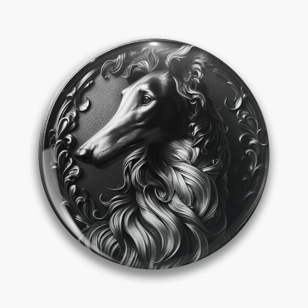 Item preview, Proud Borzoi carved in silver. A dog that everyone loves. designed and sold by MrPila.