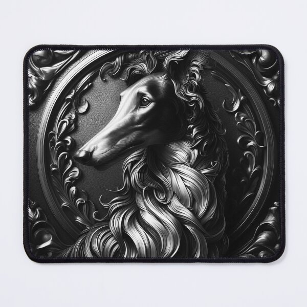 Item preview, Proud Borzoi carved in silver. A dog that everyone loves. designed and sold by MrPila.