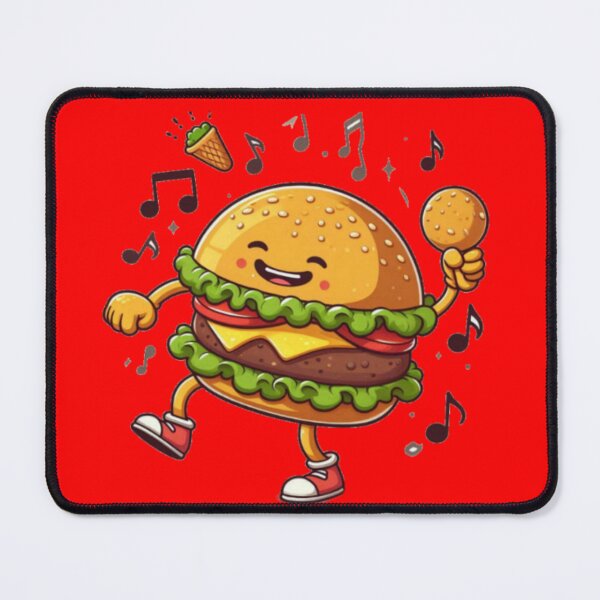 Item preview, cartoon dancing burger designed and sold by mr-mudge-store.