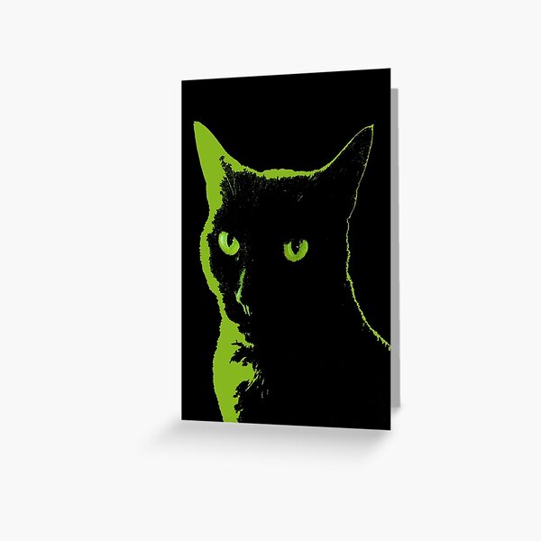 Black Cat 5 - Card Greeting Card