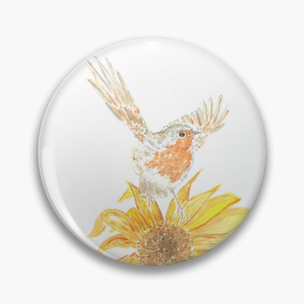 Item preview, Robin and sunflower designed and sold by GiselleSellier.