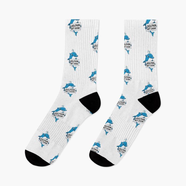 Item preview, Dolphin Not Diving: Funny Ocean Animal Pun Design designed and sold by EccentricEasel.