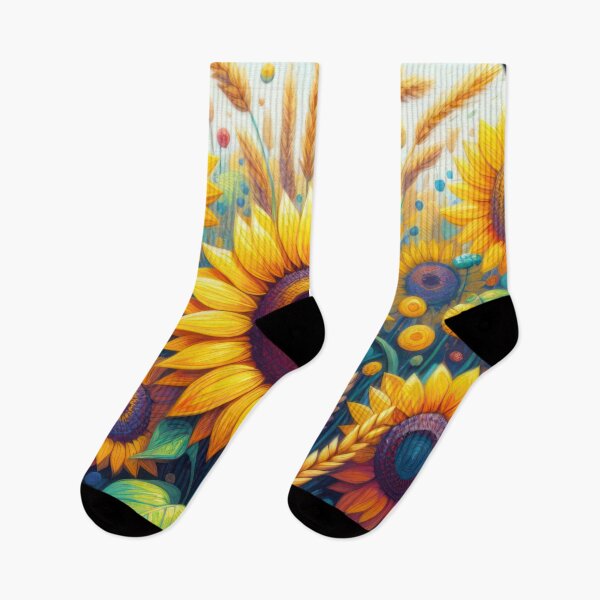 Item preview, Drawing sunflowers with paints Botanical Beauty Floral Arrangements designed and sold by Expressions-Sel.