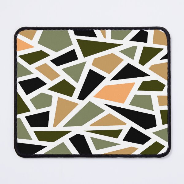 Item preview, Geodesic Abstract Pattern 15 Peach Khaki Brown designed and sold by taiche.