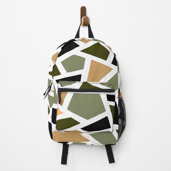 Item preview, Geodesic Abstract Pattern 15 Peach Khaki Brown designed and sold by taiche.