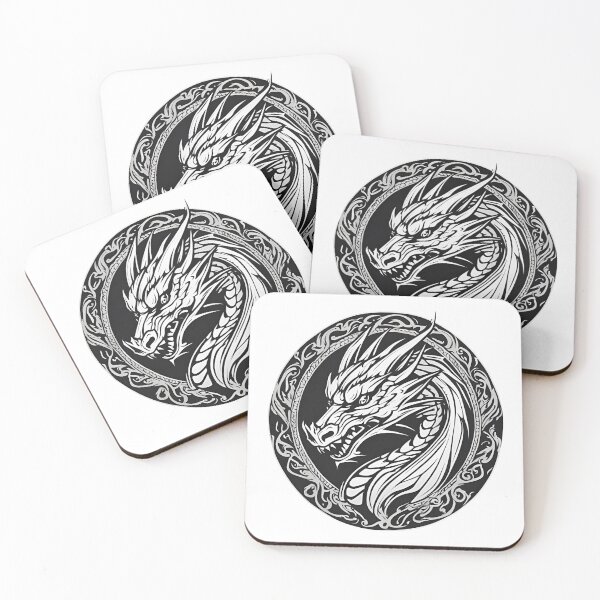Item preview, Black and White Dragon Logo, funny, gifts, dragon, black, white,  designed and sold by Ewelina  Niemiec.