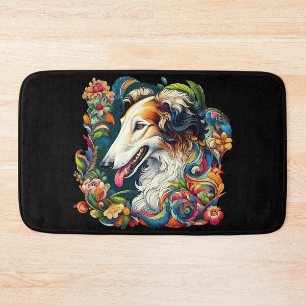 Item preview, Colorful Borzoi, Art Deco style. A dog that everyone loves. designed and sold by MrPila.