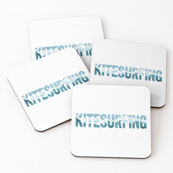 Item preview, Original and unisex kitesurfing typography design with waves background designed and sold by StyleFused.