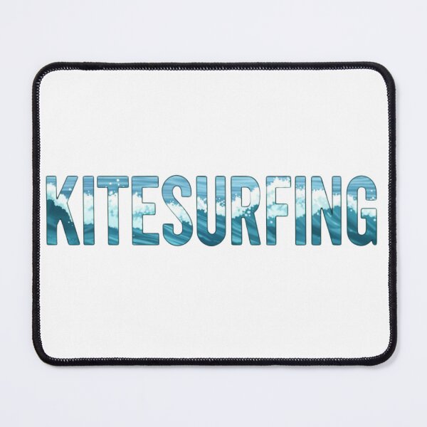 Item preview, Original and unisex kitesurfing typography design with waves background designed and sold by StyleFused.