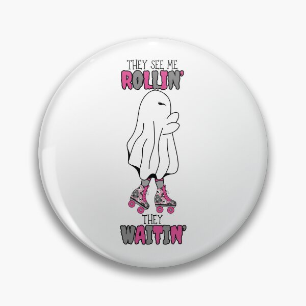 Item preview, Copy of Halloween Ghost  Roller blades  Pink, Funny, Retro, Vintage designed and sold by MrsCreative1.