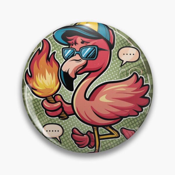 Item preview, Retro Flamingo Comic Art designed and sold by NeatThingLover.