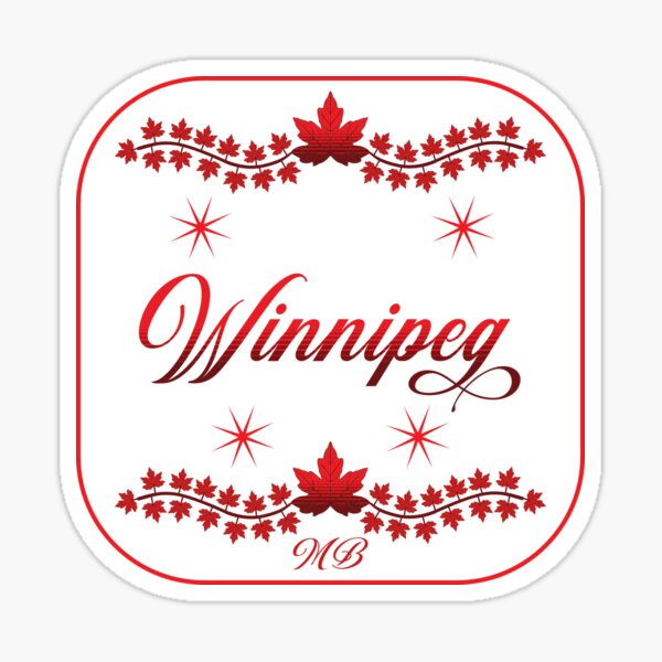 Item preview, Winnipeg Manitoba from Tjays a Big Bold and Red Design on a Cool designed and sold by TJays.