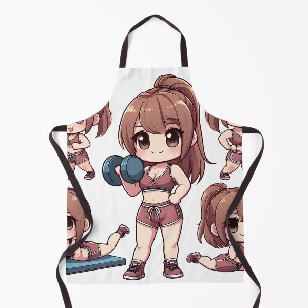 Item preview, Cute Fit chibi Girl pattern designed and sold by StickyGuys.