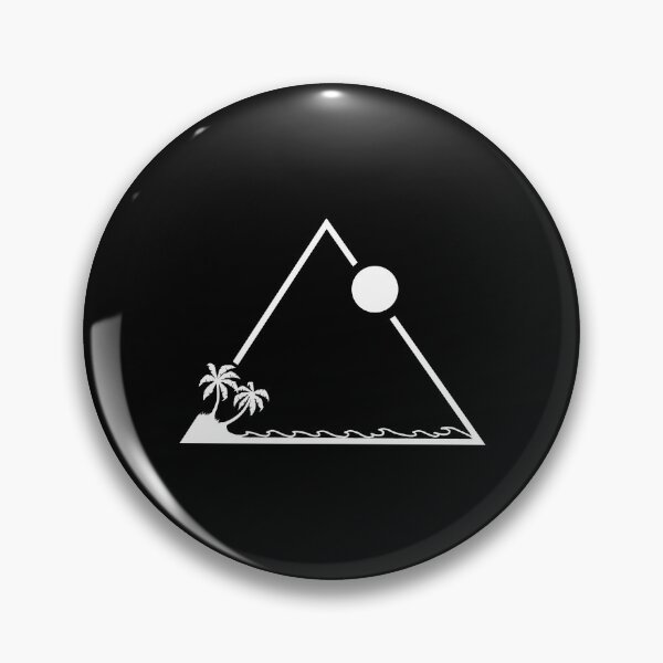 Item preview, Palm trres and waves minimal geometric triangle designed and sold by gegogneto.