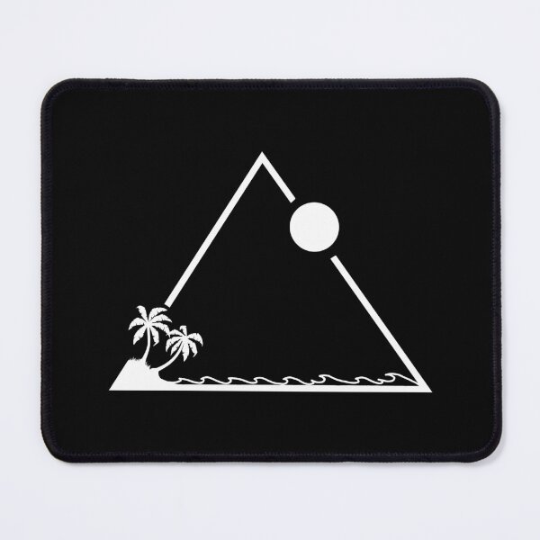 Item preview, Palm trres and waves minimal geometric triangle designed and sold by gegogneto.