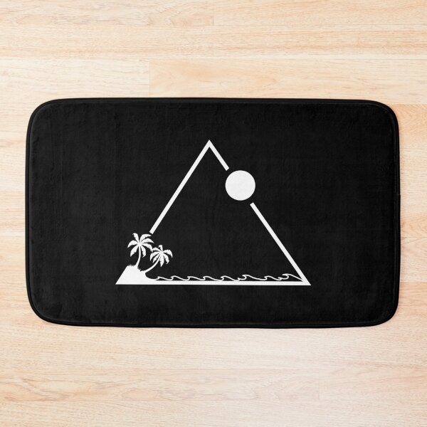 Item preview, Palm trres and waves minimal geometric triangle designed and sold by gegogneto.