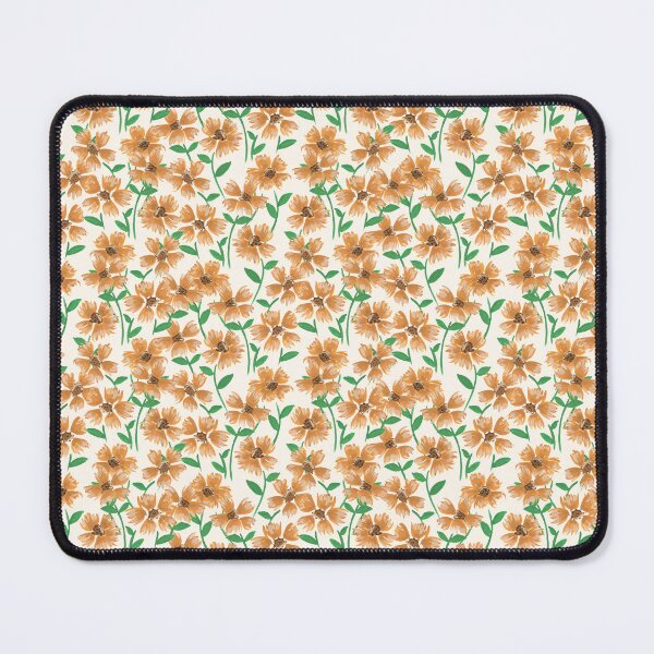 Item preview, Painterly gouache tossed orange fall florals - neutral beige designed and sold by JasmineGDesigns.