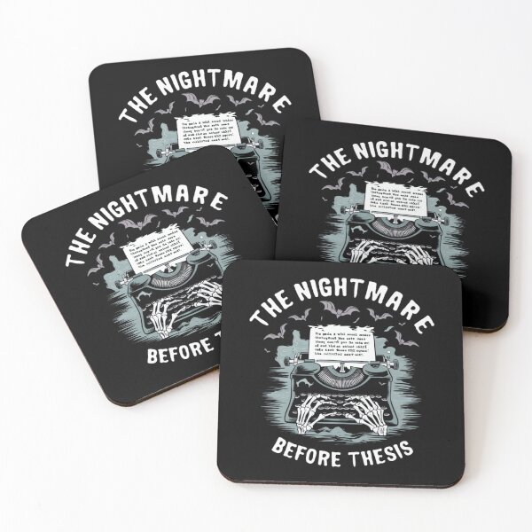 Item preview, The nightmare before thesis, funny PhD and Halloween designed and sold by NoetherSym.