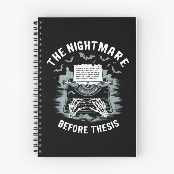 Item preview, The nightmare before thesis, funny PhD and Halloween designed and sold by NoetherSym.