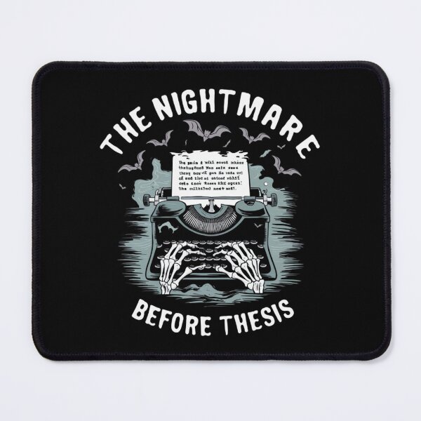 Item preview, The nightmare before thesis, funny PhD and Halloween designed and sold by NoetherSym.