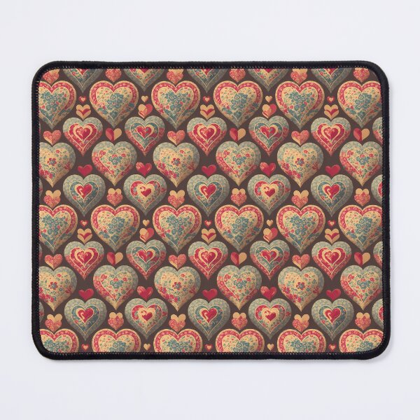 Item preview, Abstract Floral Hearts Pattern designed and sold by FlowerMeFlorals.