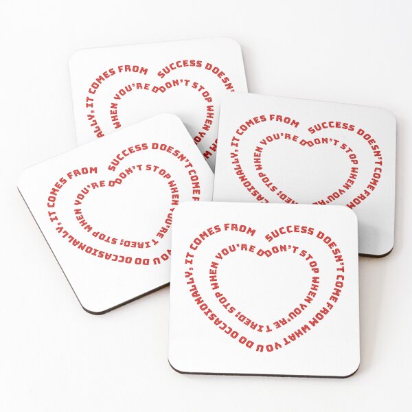 Item preview, Design with two motivational phrases forming a double heart designed and sold by StyleFused.