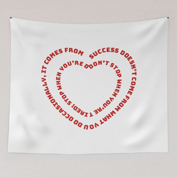 Item preview, Design with two motivational phrases forming a double heart designed and sold by StyleFused.