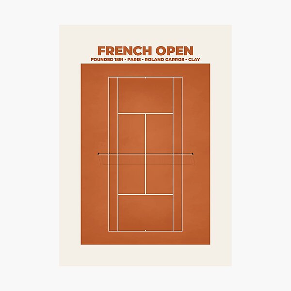 Item preview, Roland Garros Tennis Court Illustration designed and sold by aio.