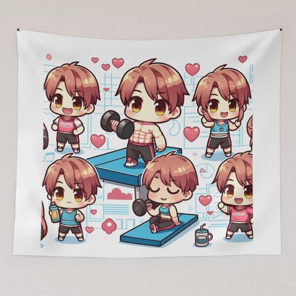 Item preview, Cute Fit Anime  Girl pattern  designed and sold by StickyGuys.