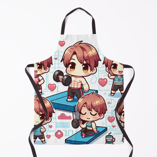 Item preview, Cute Fit Anime Girl pattern designed and sold by StickyGuys.