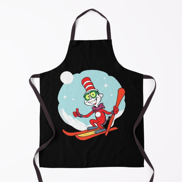 Item preview, Whimsical Ski Atomic Cartoon - Red Hat & Snowy Mountain Scene designed and sold by EchoFusion.